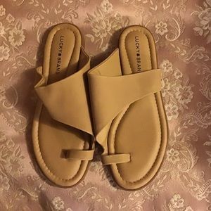 Lucky Brand Tan leather sandals Size 9M